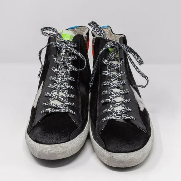 Golden Goose Francy Classic Black/Silver Sneakers - 11 US (44 EU) - Picture 5 of 7